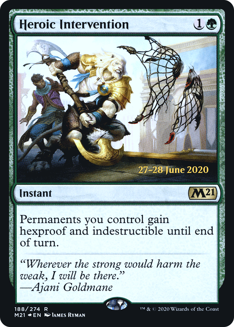 Heroic Intervention (PRE-188S) - Core Set 2021 Promos (Prerelease) Foil