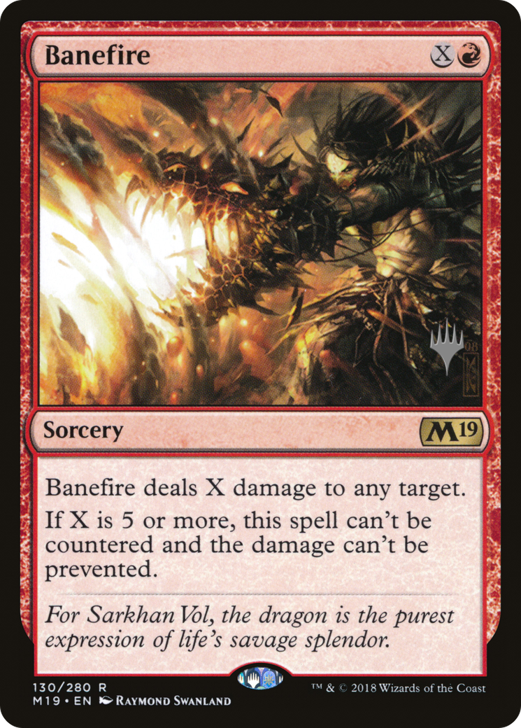 Banefire (PPM20-130) - Core Set 2019 Promos (Promo Pack)