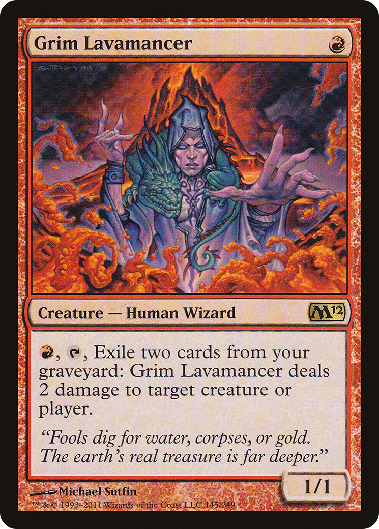 Grim Lavamancer (M12-145) - Magic 2012