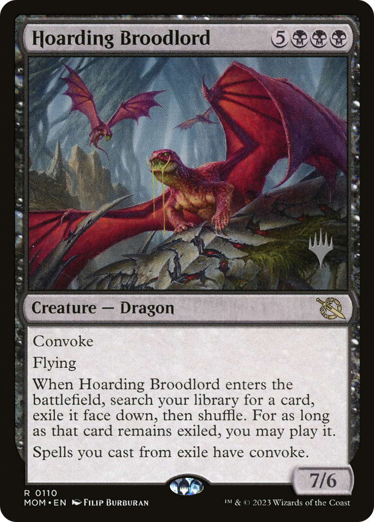 Hoarding Broodlord (PPMOM-110P) - March of the Machine Promos (Promo Pack) Foil