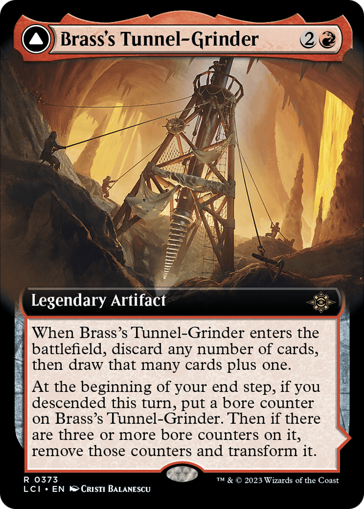 Brass's Tunnel-Grinder (Extended Art) (LCI-373) - The Lost Caverns of Ixalan: (Extended Art)