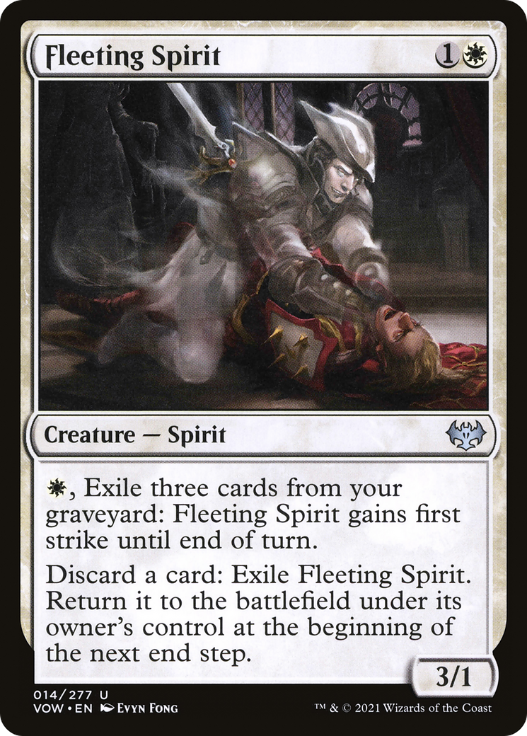 Fleeting Spirit (VOW-014) - Innistrad: Crimson Vow Foil