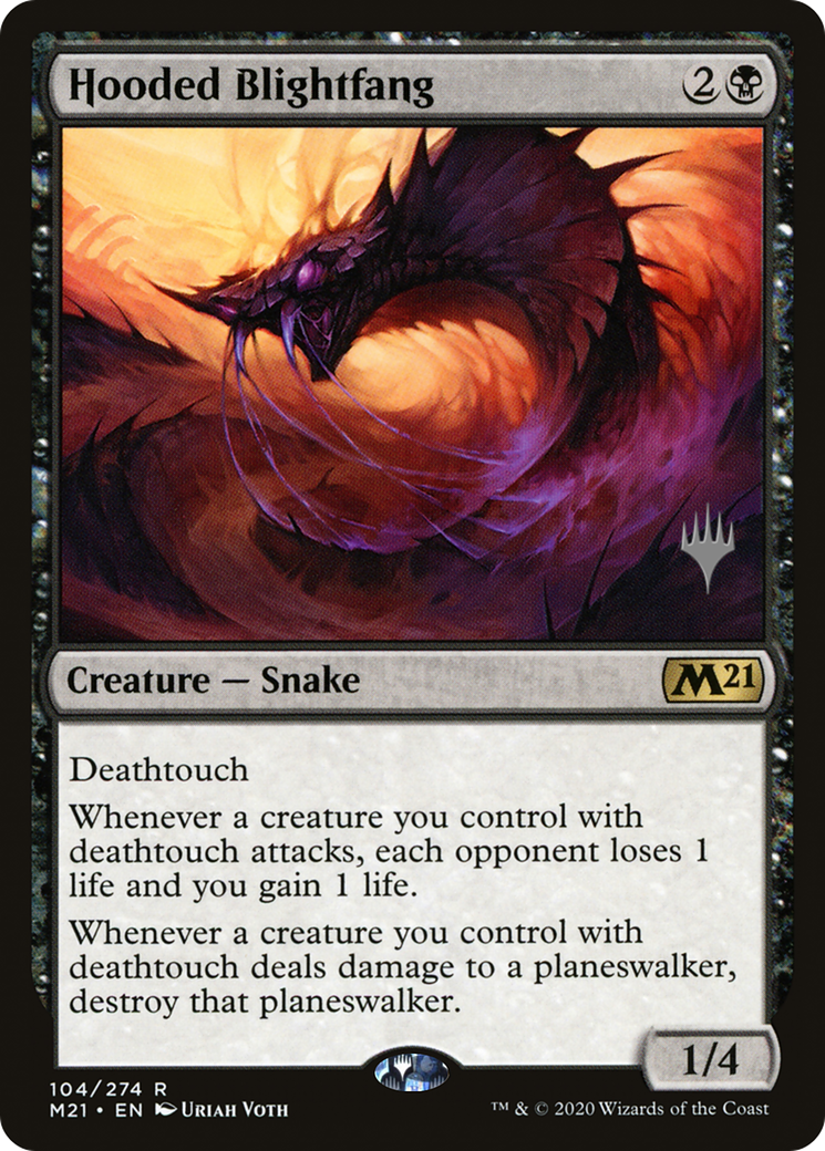 Hooded Blightfang (PPM21-104P) - Core Set 2021 Promos (Promo Pack) Foil