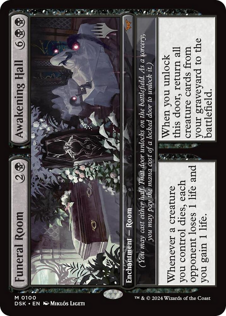 Funeral Room // Awakening Hall (PPDSK-100) - Duskmourn: House of Horror Promos Foil (Promo Pack)