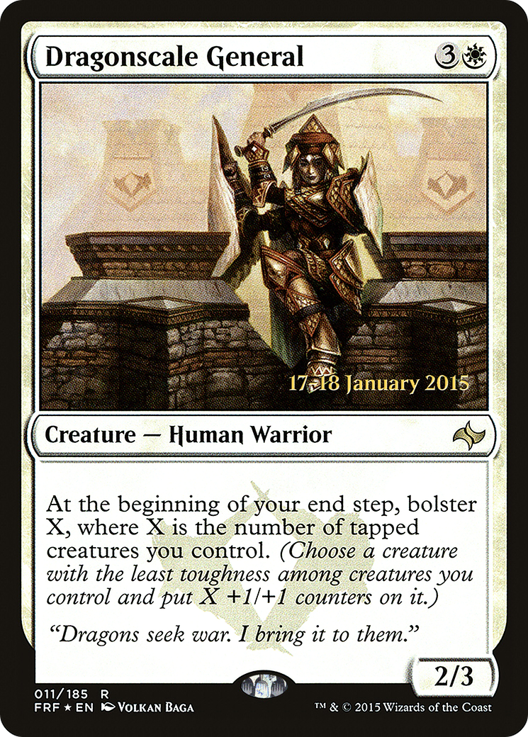 Dragonscale General (PRE-11S) - Fate Reforged Promos (Prerelease) Foil