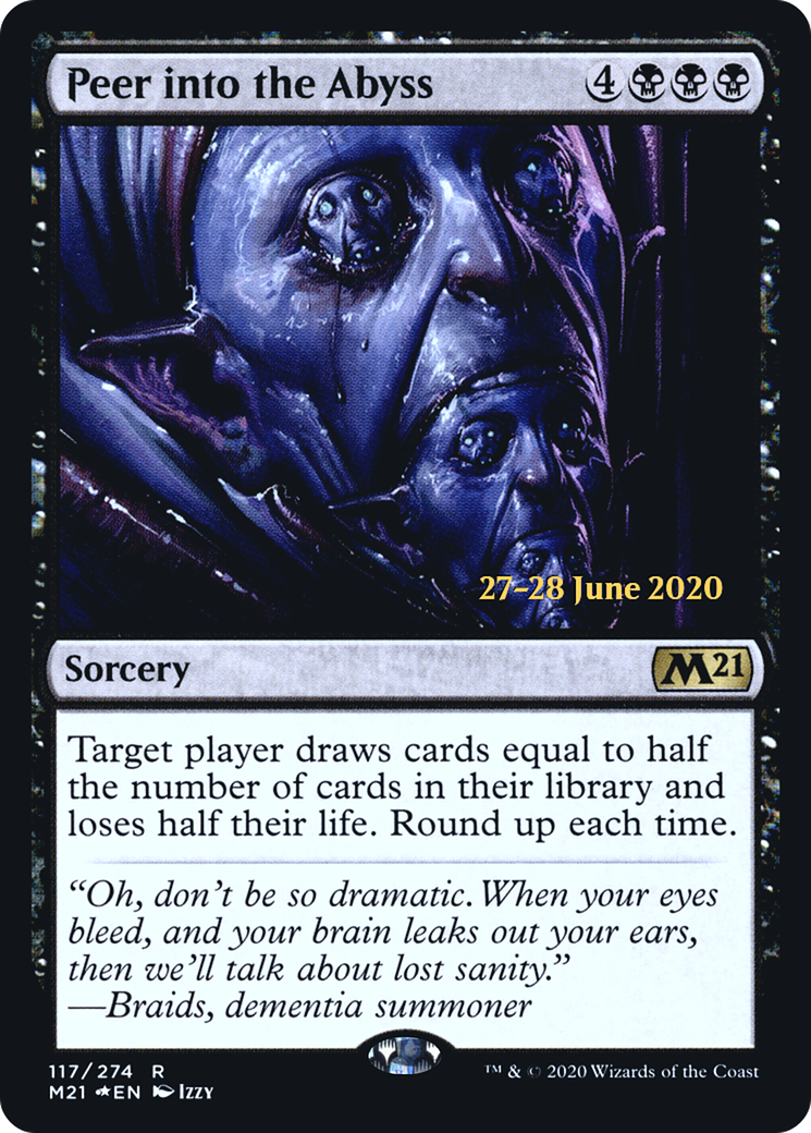Peer into the Abyss (PRE-117S) - Core Set 2021 Promos (Prerelease) Foil