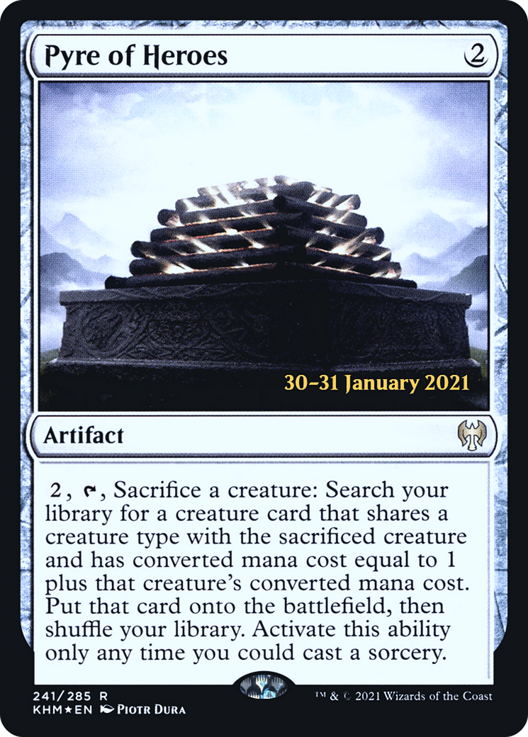 Pyre of Heroes (PRE-241S) - Kaldheim Promos (Prerelease) Foil