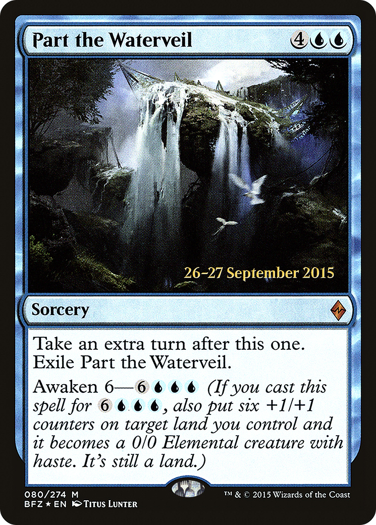 Part the Waterveil (PRE-80S) - Battle for Zendikar Promos (Prerelease) Foil