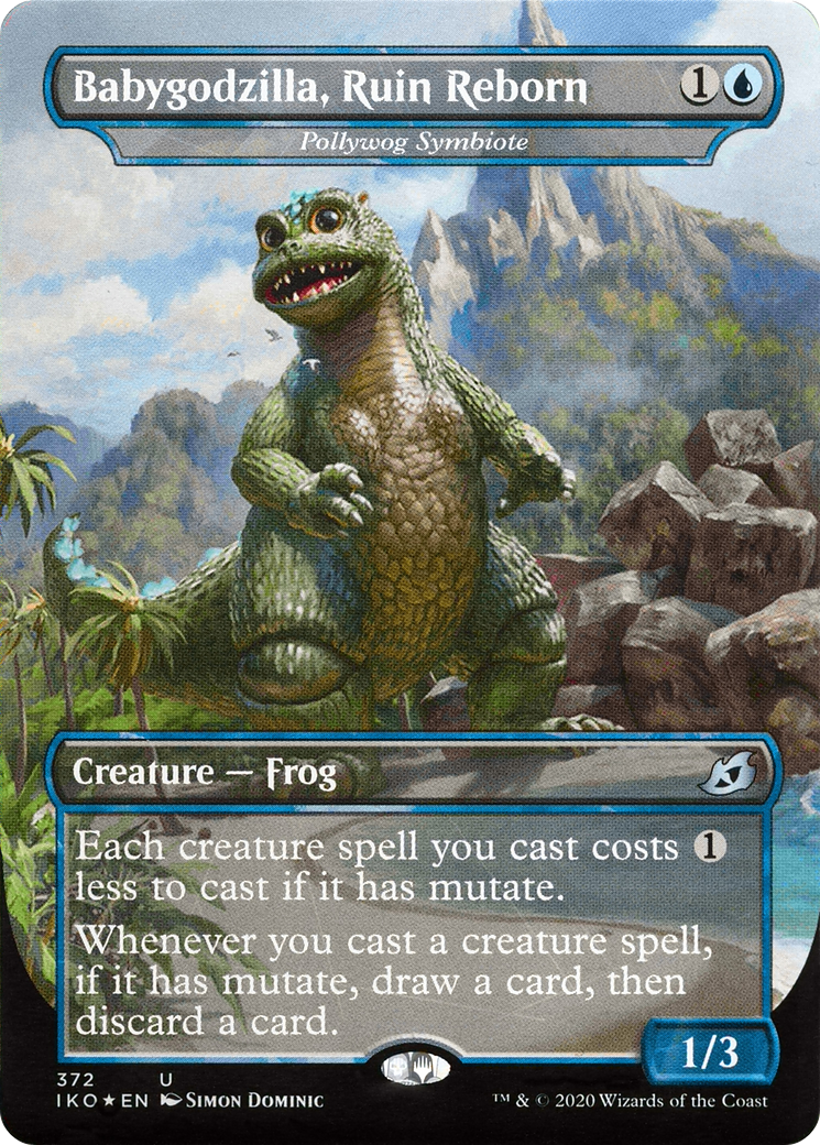 Pollywog Symbiote (Borderless)(IKO-372) - Ikoria: Lair of Behemoths / Babygodzilla, Ruin Reborn