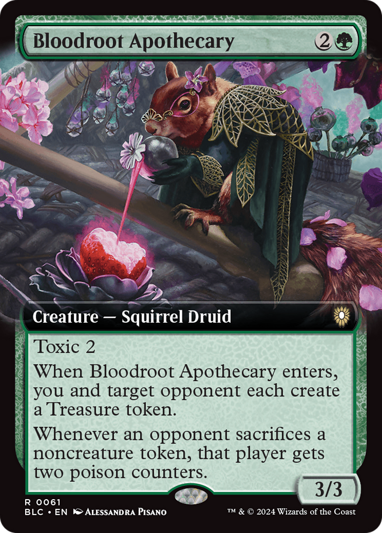 Bloodroot Apothecary (BLC-061) - Bloomburrow Commander: (Extended Art)