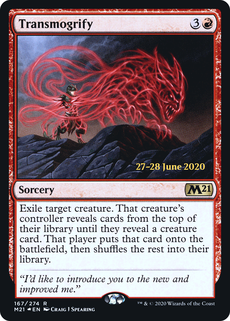 Transmogrify (PRE-167S) - Core Set 2021 Promos (Prerelease) Foil