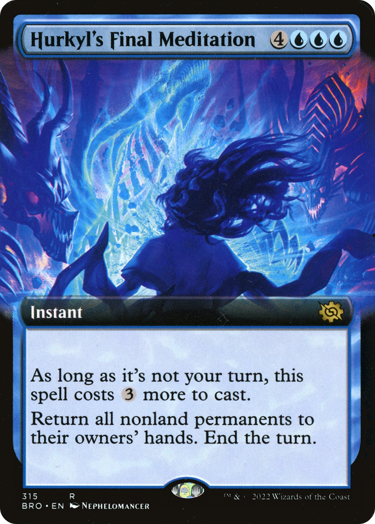 Hurkyl's Final Meditation (BRO-315) - The Brothers' War: (Extended Art) Foil