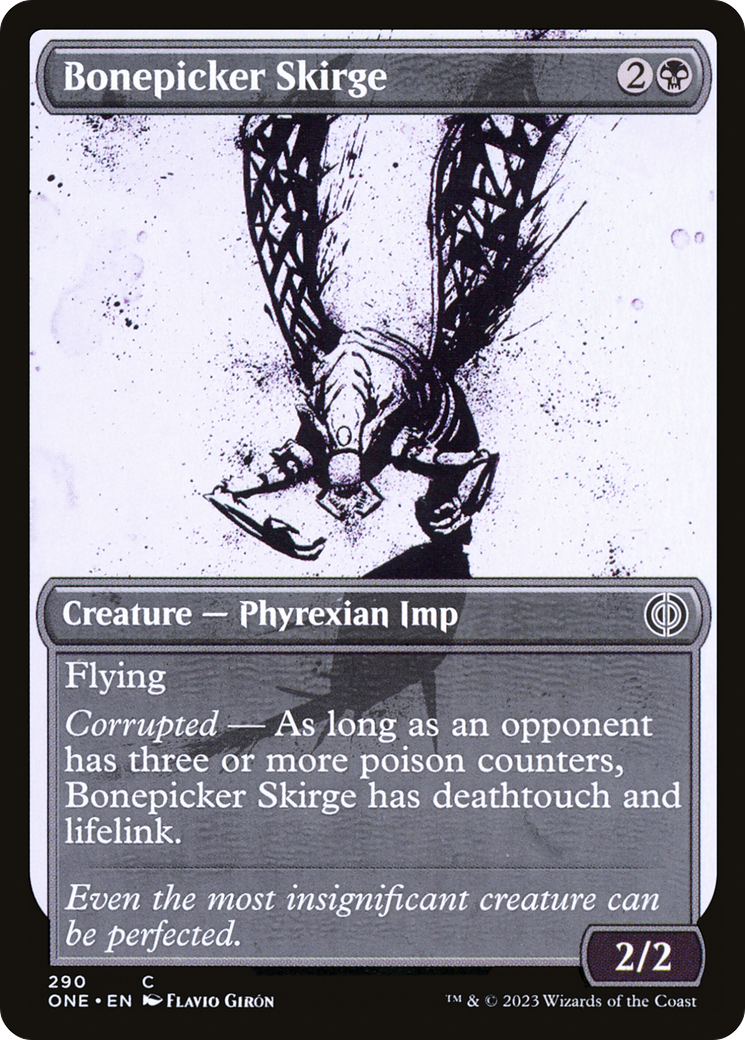 Bonepicker Skirge (Showcase) (ONE-290) - Phyrexia: All Will Be One: (Showcase) Foil
