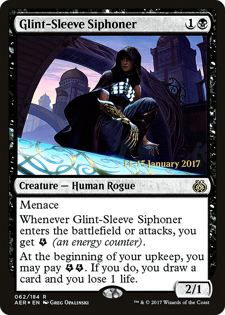 Glint-Sleeve Siphoner (PRE-62S) - Aether Revolt Promos (Prerelease) Foil