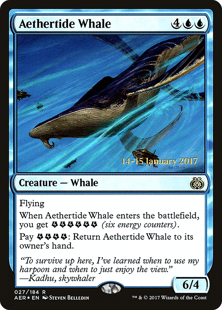 Aethertide Whale (PRE-27S) - Aether Revolt Promos (Prerelease) Foil