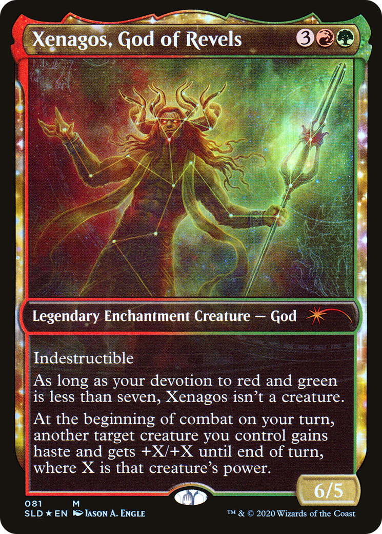 Xenagos, God of Revels (SLD-081) - Secret Lair Drop: (Showcase) Foil