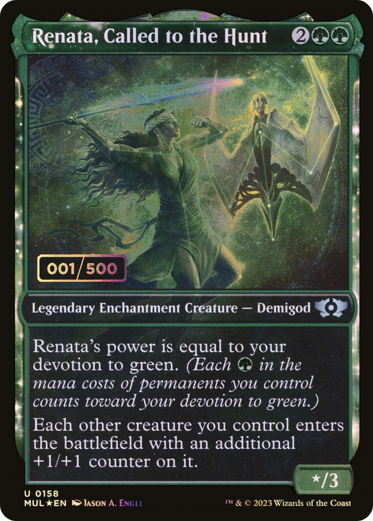 Renata, Called to the Hunt (Serial Numbered) (MUL-158) - Multiverse Legends: (Showcase) Foil