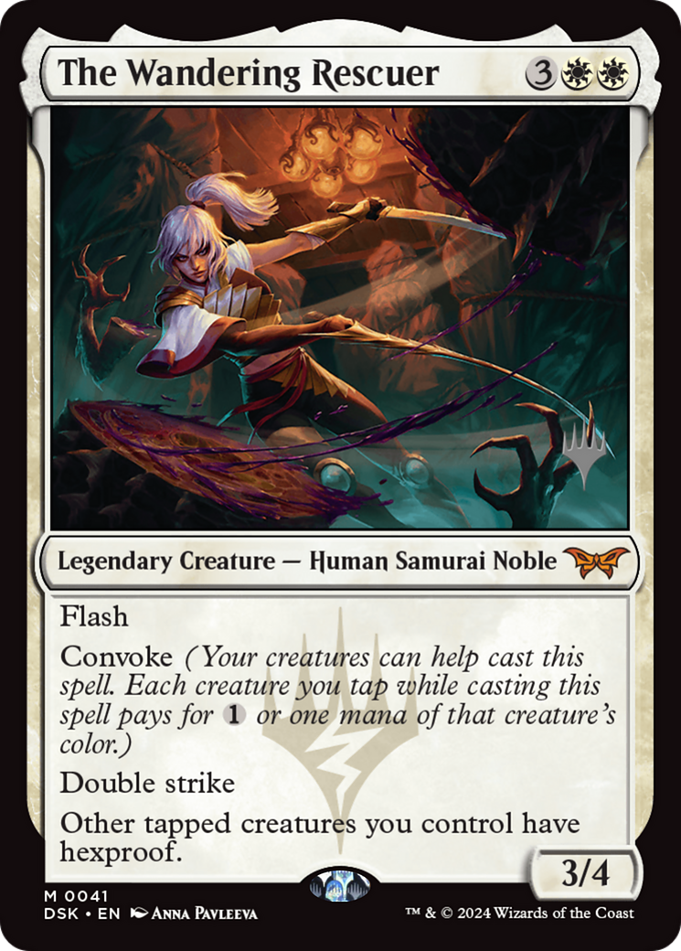 The Wandering Rescuer (PPDSK-041) - Duskmourn: House of Horror Promos Foil (Promo Pack)