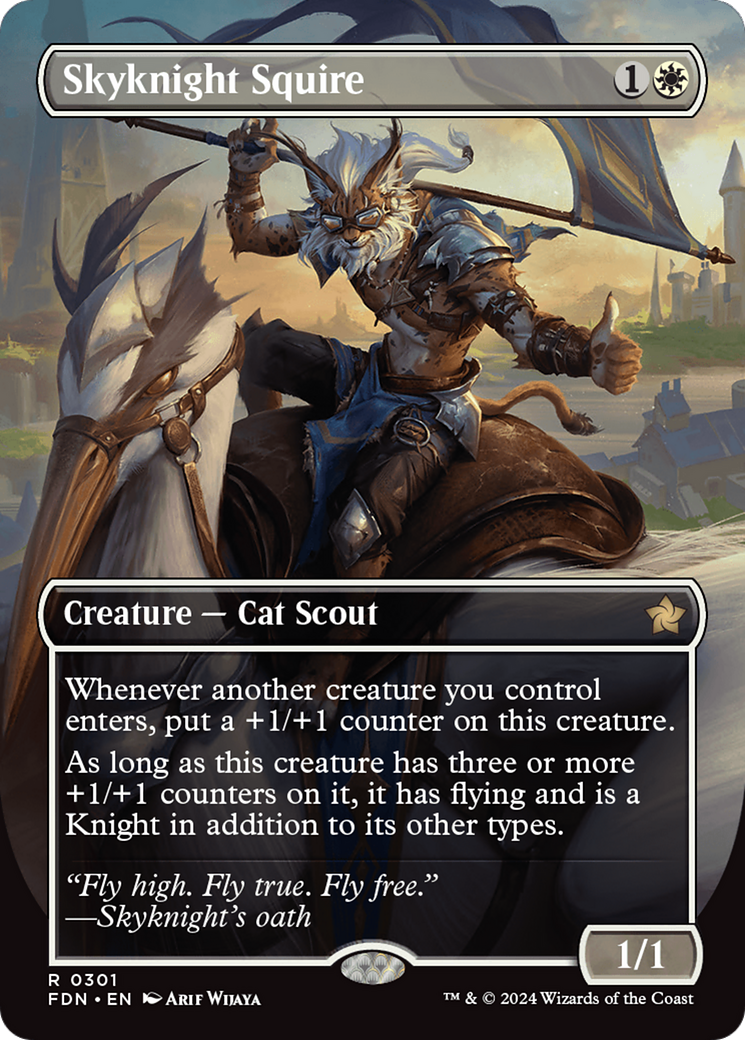 Skyknight Squire (Borderless) (Borderless)(FDN-301) - Foundations