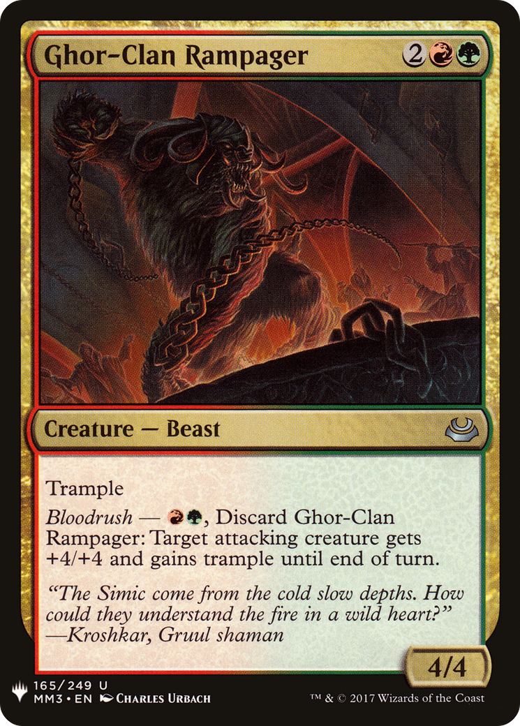 Ghor-Clan Rampager (LIST-MM3-165) - The List
