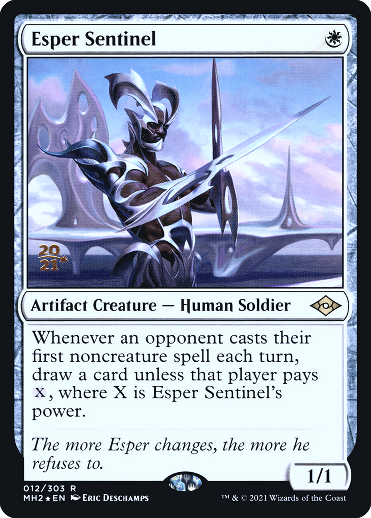 Esper Sentinel (PRE-012) - Modern Horizons 2 Promos (Prerelease) Foil