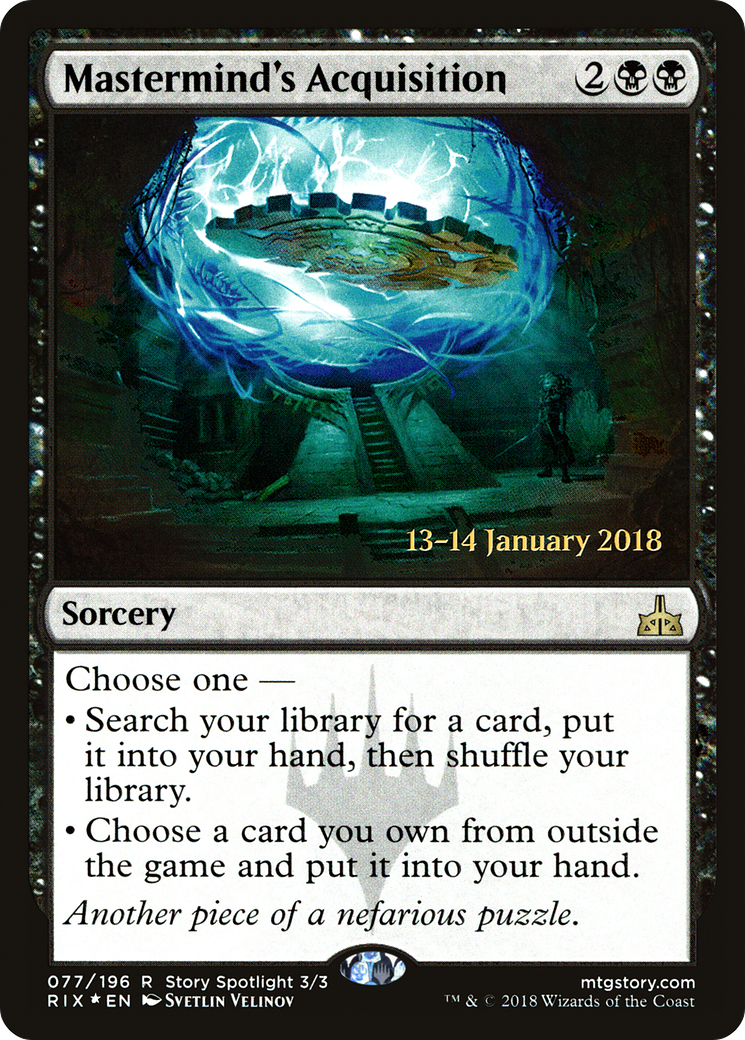 Mastermind's Acquisition (PRE-77S) - Rivals of Ixalan Promos (Prerelease) Foil