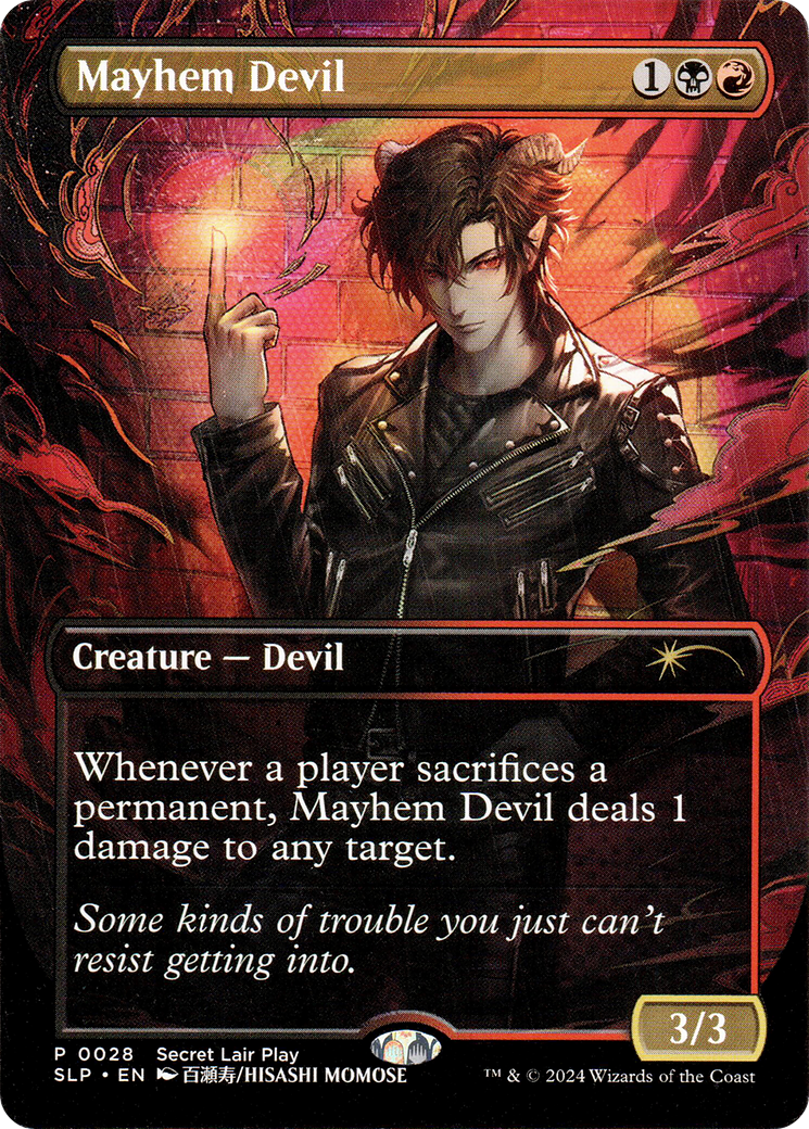 Mayhem Devil (Borderless)(SLP-028) - Secret Lair Showdown