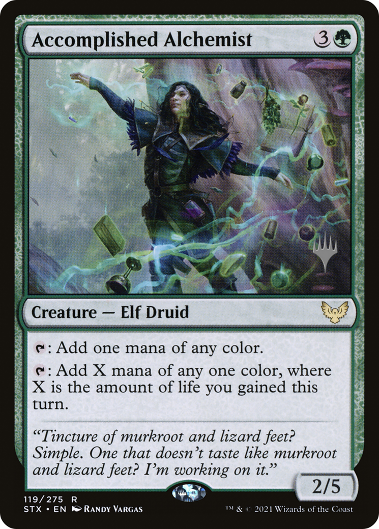 Accomplished Alchemist (PPSTX-119) - Strixhaven: School of Mages Promos (Promo Pack) Foil