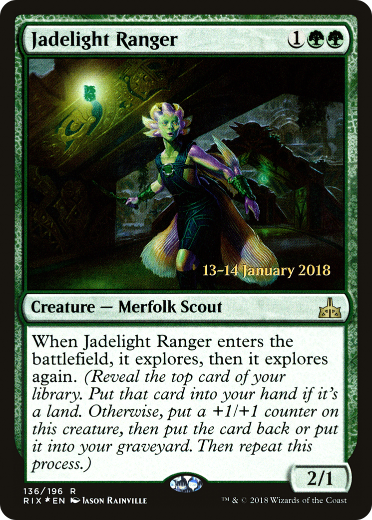 Jadelight Ranger (PRE-136S) - Rivals of Ixalan Promos (Prerelease) Foil