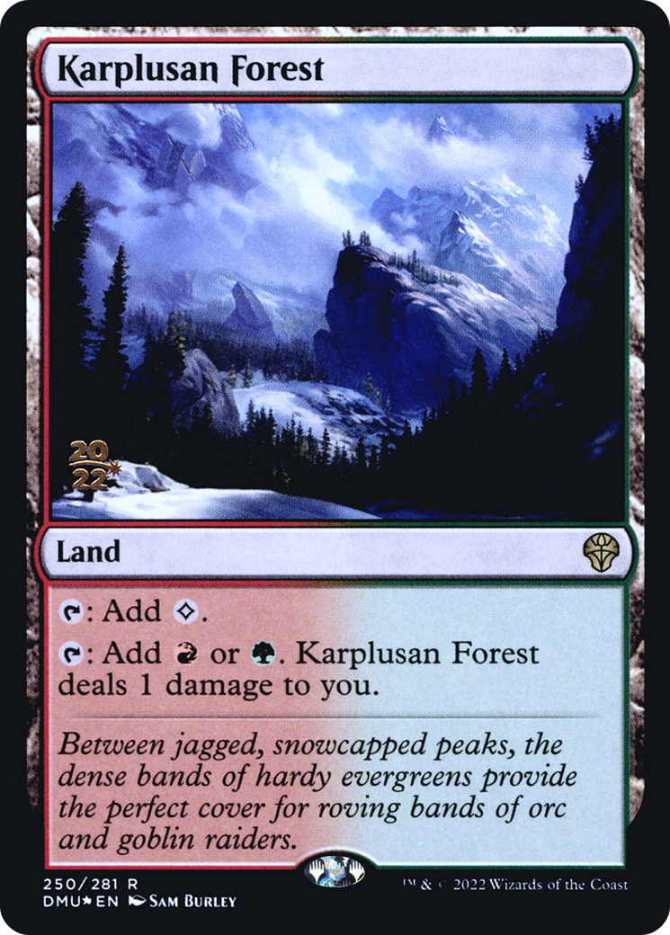 Karplusan Forest (PRE-250) - Dominaria United Promos (Prerelease) Foil