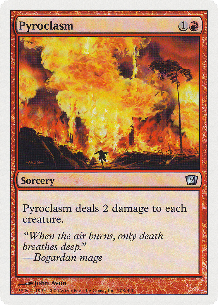 Pyroclasm (9ED-208) - Ninth Edition