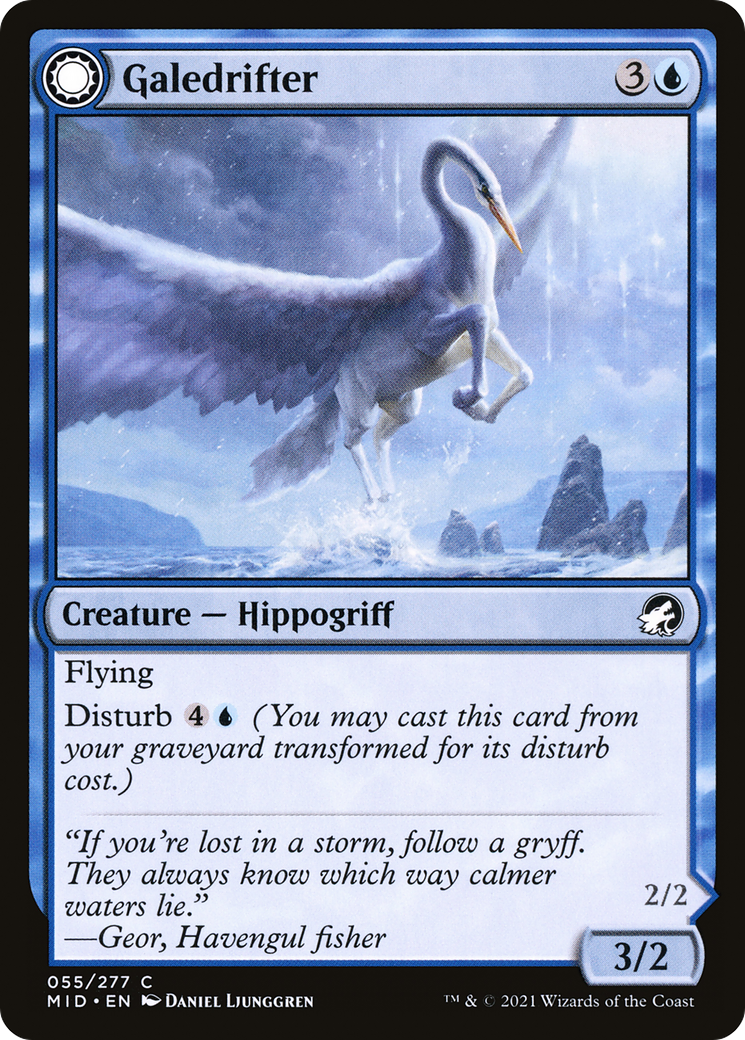 Galedrifter // Waildrifter (MID-055) - Innistrad: Midnight Hunt: (Double Faced Transform)