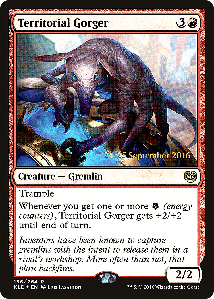 Territorial Gorger (PRE-136S) - Kaladesh Promos (Prerelease) Foil