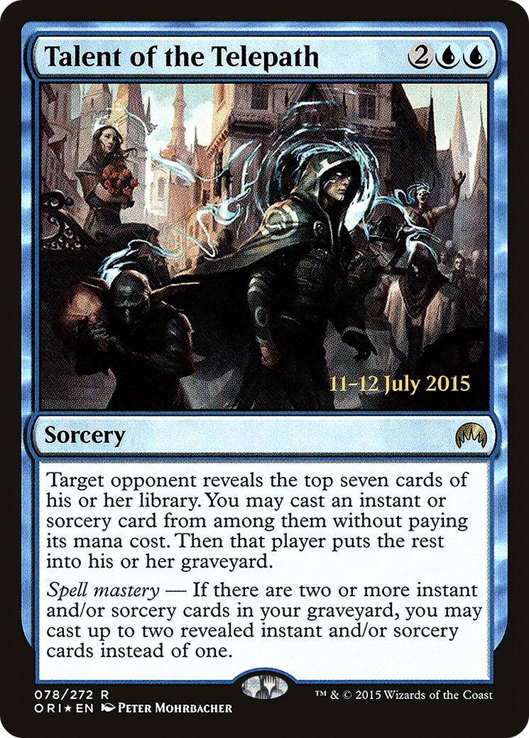 Talent of the Telepath (PRE-78S) - Magic Origins Promos (Prerelease) Foil