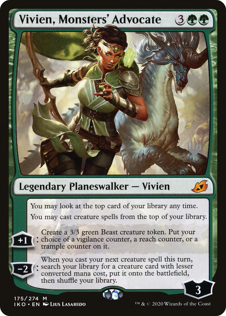 Vivien, Monsters' Advocate (PPIKO-175P) - Ikoria: Lair of Behemoths Promos (Promo Pack)