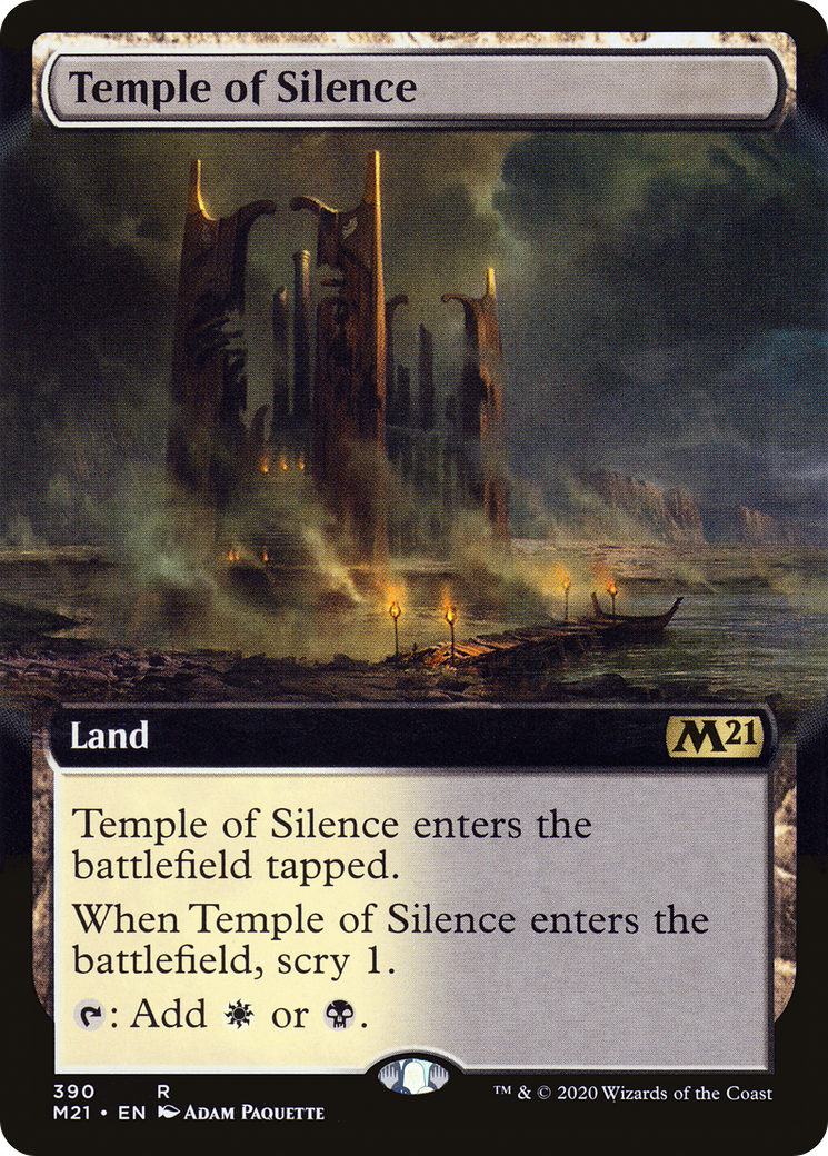 Temple of Silence (M21-390) - Core Set 2021: (Extended Art) Foil