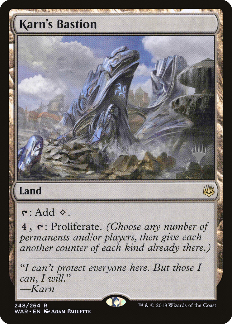 Karn's Bastion (PPELD-248P) - War of the Spark Promos (Promo Pack)
