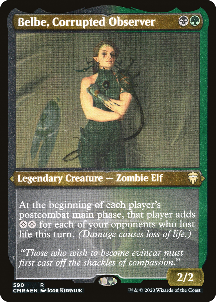 Belbe, Corrupted Observer (CMR-590) - Commander Legends Foil