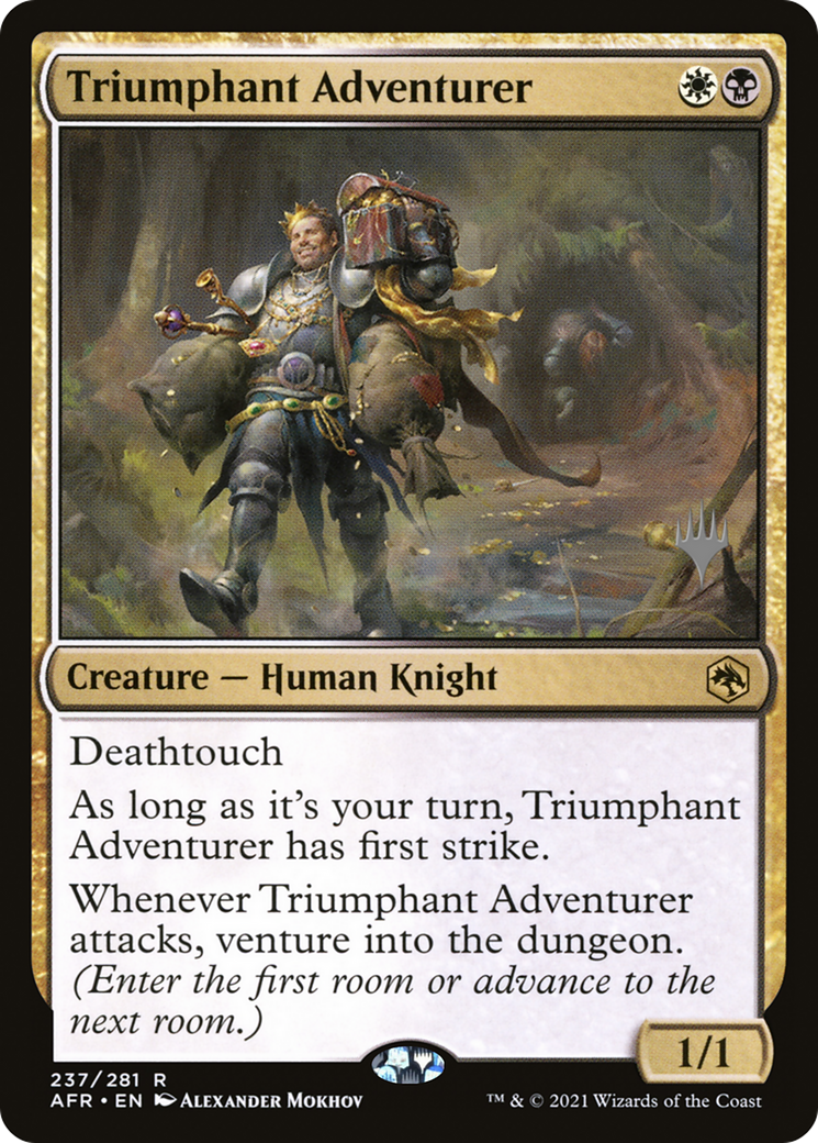 Triumphant Adventurer (PPAFR-237P) - Adventures in the Forgotten Realms Promos (Promo Pack)