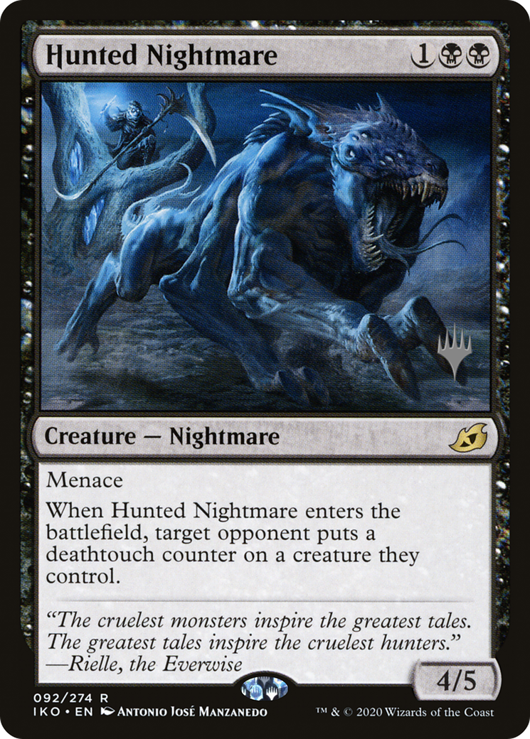 Hunted Nightmare (PPIKO-92P) - Ikoria: Lair of Behemoths Promos (Promo Pack) Foil