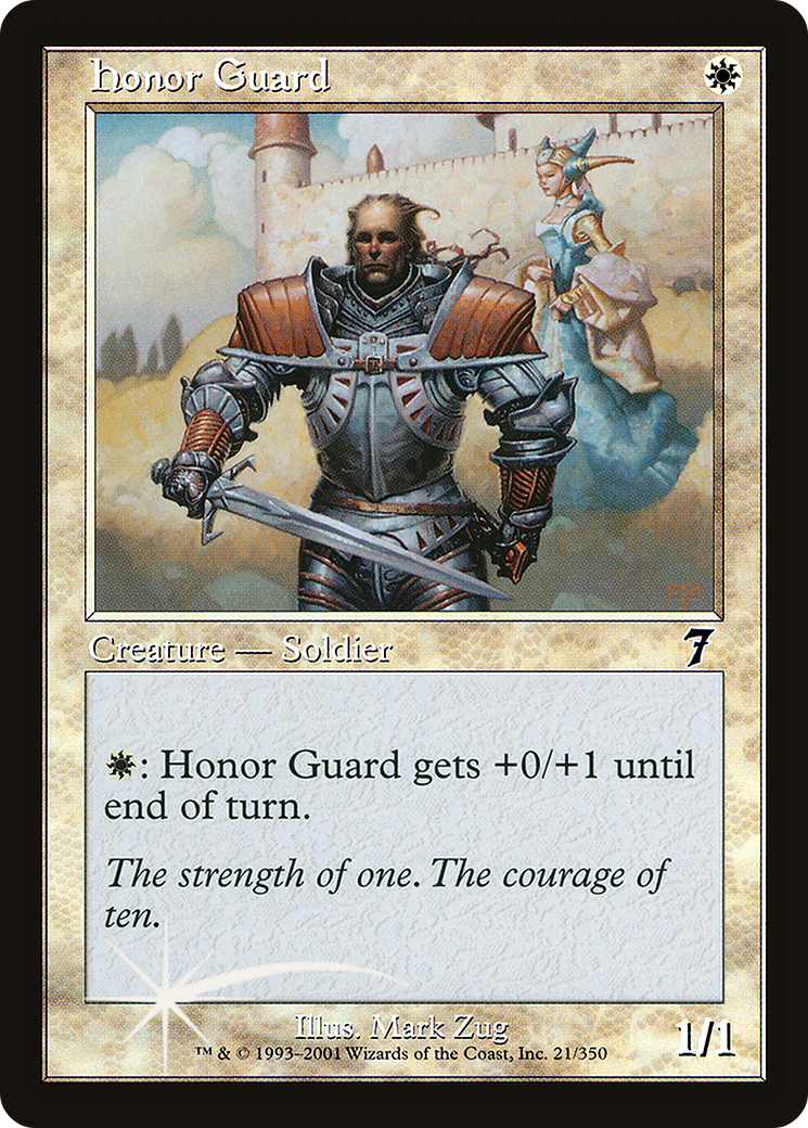 Honor Guard (7ED-21★) - Seventh Edition Foil