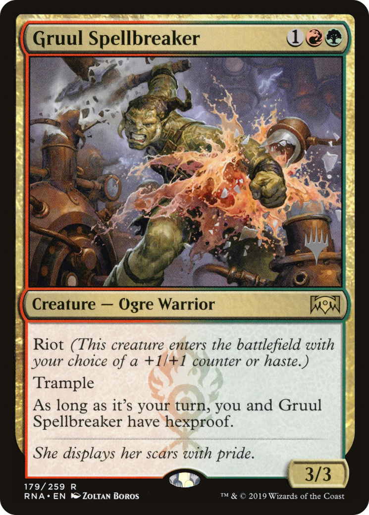 Gruul Spellbreaker (PPELD-179P) - Ravnica Allegiance Promos (Promo Pack)