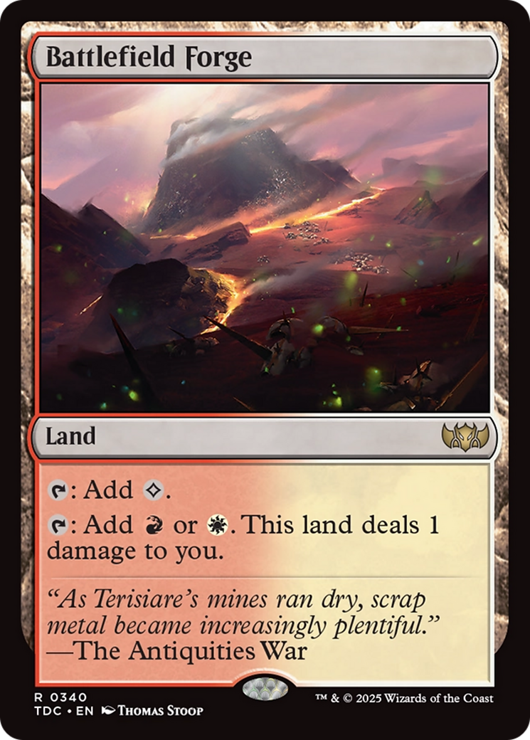 Battlefield Forge (TDC-340) - Commander: Tarkir: Dragonstorm