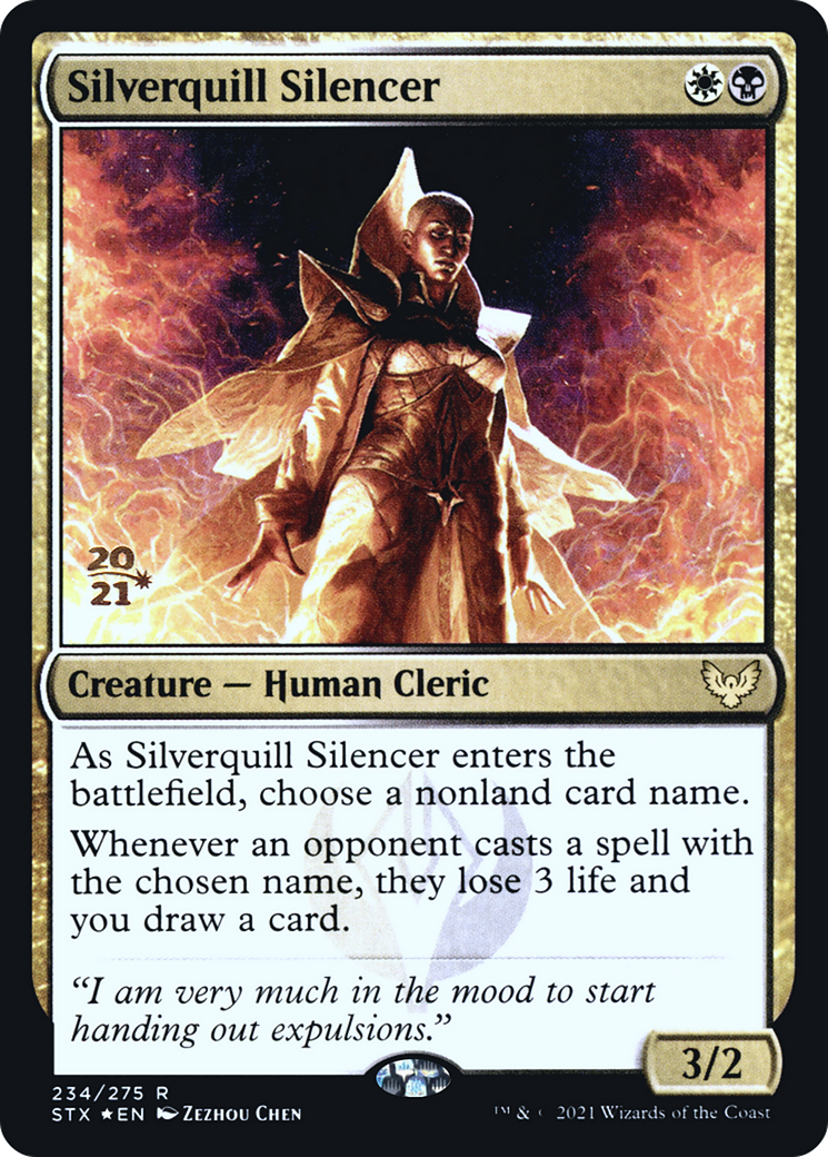 Silverquill Silencer (PRE-234S) - Strixhaven: School of Mages Promos (Prerelease) Foil