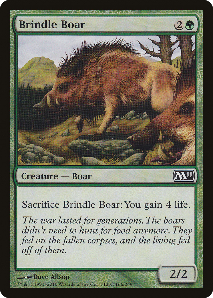 Brindle Boar (M11-166) - Magic 2011 Foil