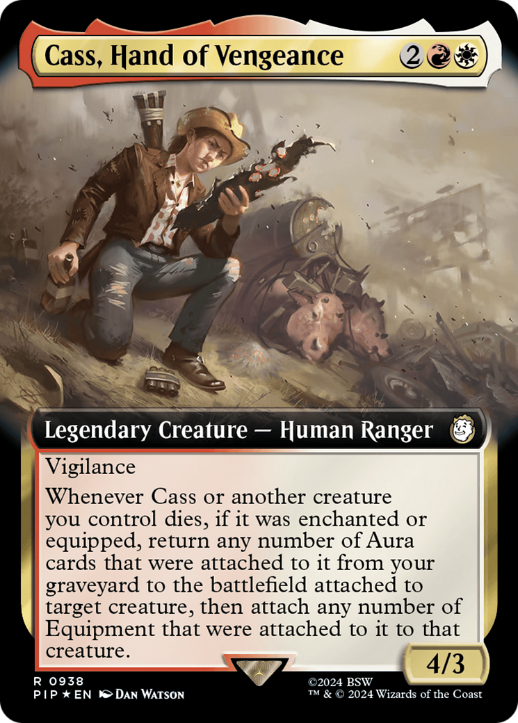 Cass, Hand of Vengeance (Extended Art) (Surge Foil) (PIP-938) - Fallout: (Extended Art) Foil