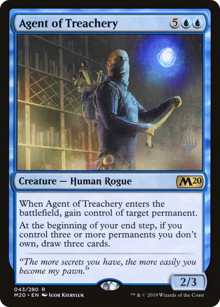 Agent of Treachery (PPM20-43P) - Core Set 2020 Promos (Promo Pack) Foil