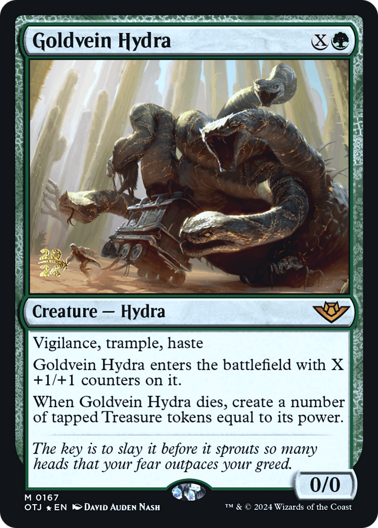 Goldvein Hydra (PRE-167S) - Outlaws of Thunder Junction Promos Foil