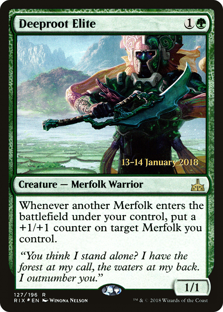 Deeproot Elite (PRE-127S) - Rivals of Ixalan Promos (Prerelease) Foil