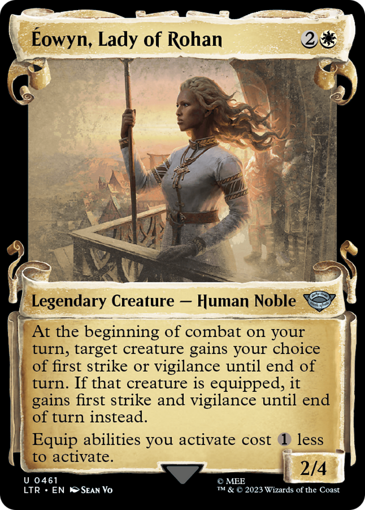 Eowyn, Lady of Rohan (Showcase Scrolls) (LTR-461) - The Lord of the Rings: Tales of Middle-earth: (Showcase) Foil